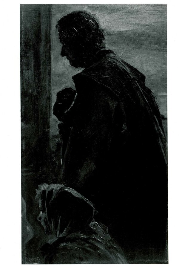 Karl Maria Thuma, Sedlák s děvčetem, 1896; foto: Irena Armutidisová; dílo nebylo vystaveno